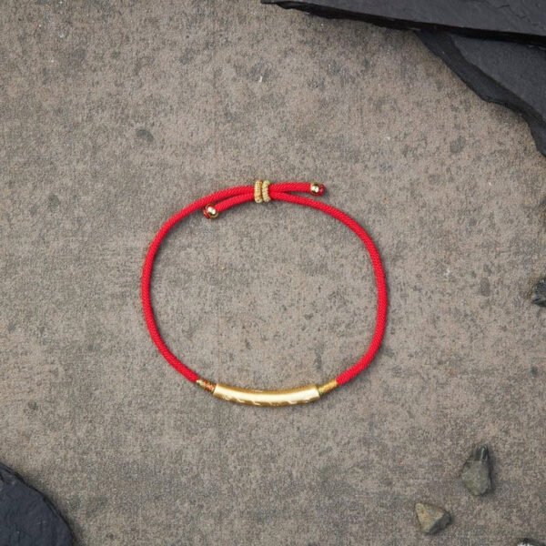 Tibetan Red Bracelet, Buddhist Lucky Talisman - Image 6