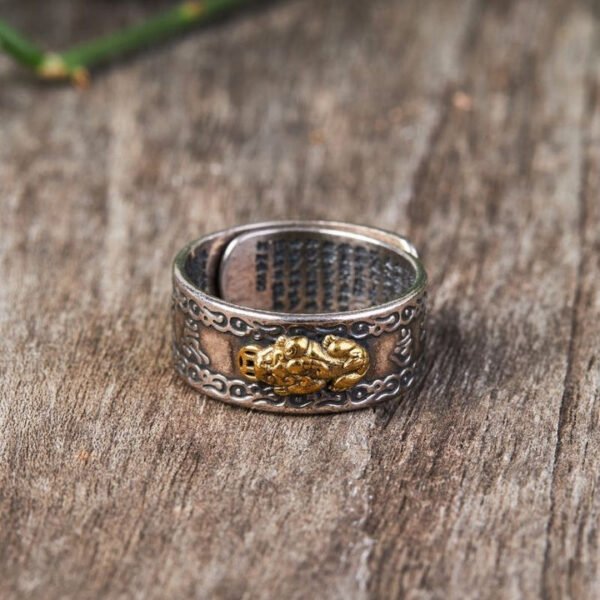 Feng Shui Pixiu Mantra Ring - Wealth & Protection - Image 7