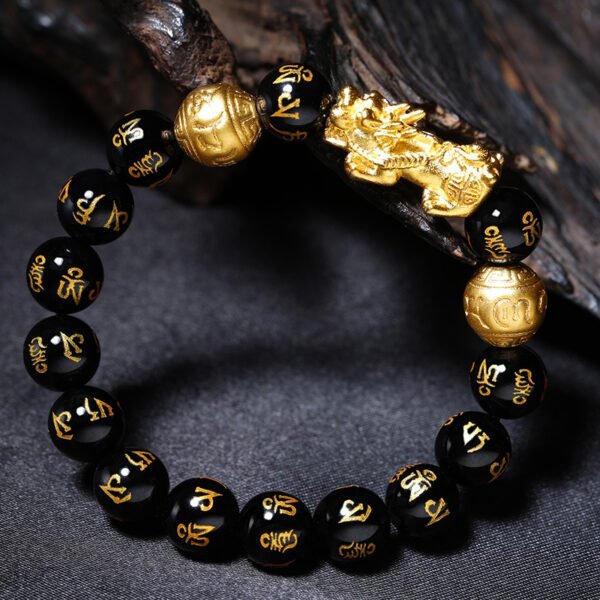 Obsidian Men's Pixiu Wealth Bracelet - Image 6