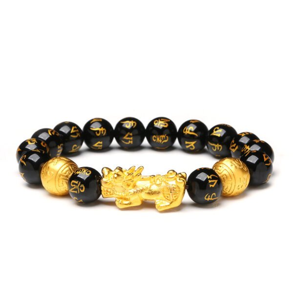 Obsidian Men's Pixiu Wealth Bracelet - Image 3