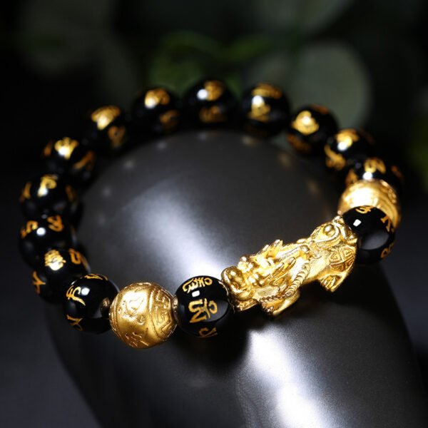 Obsidian Men's Pixiu Wealth Bracelet