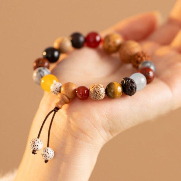 8-seed Buddha bead pendant bracelet for inner peace - Image 4