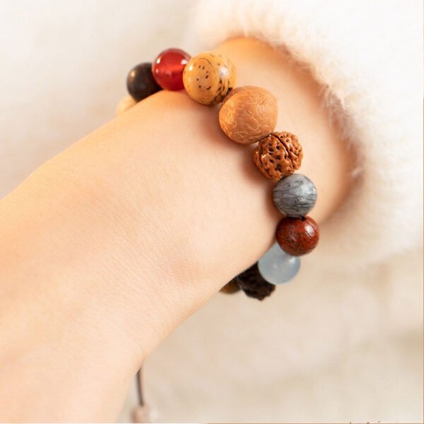 8-seed Buddha bead pendant bracelet for inner peace - Image 5