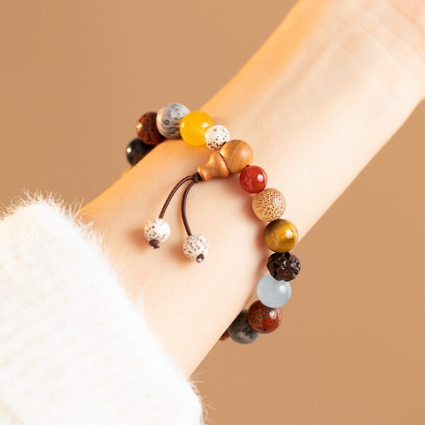 8-seed Buddha bead pendant bracelet for inner peace - Image 6