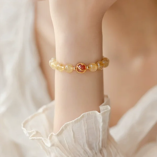 Yellow crystal bracelet overnight wealth - Image 3