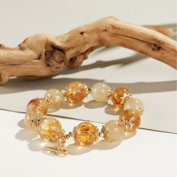 Natural Yellow Crystal Yellow Tower Crystal Bracelet for Women