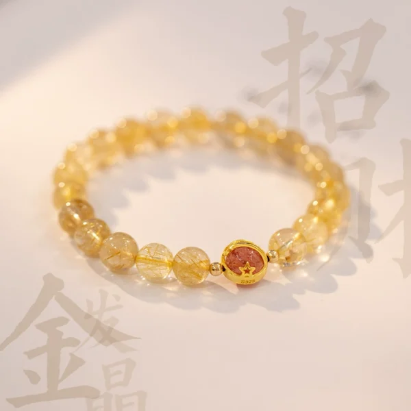 Yellow crystal bracelet overnight wealth - Image 2