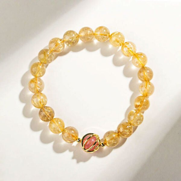 Yellow crystal bracelet overnight wealth