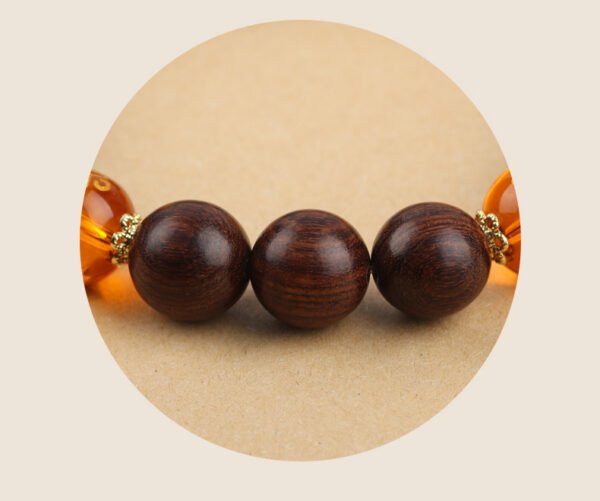 Six Character Mantra Transfer Bead Sandalwood Hand String - Image 6