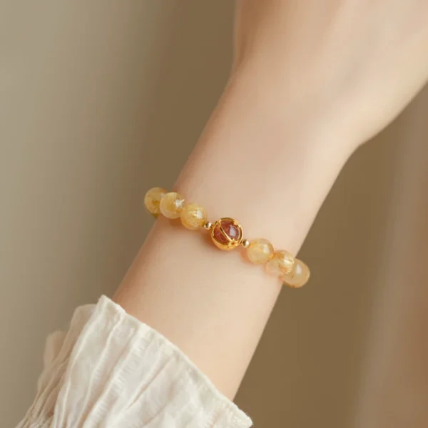 Yellow crystal bracelet overnight wealth - Image 4